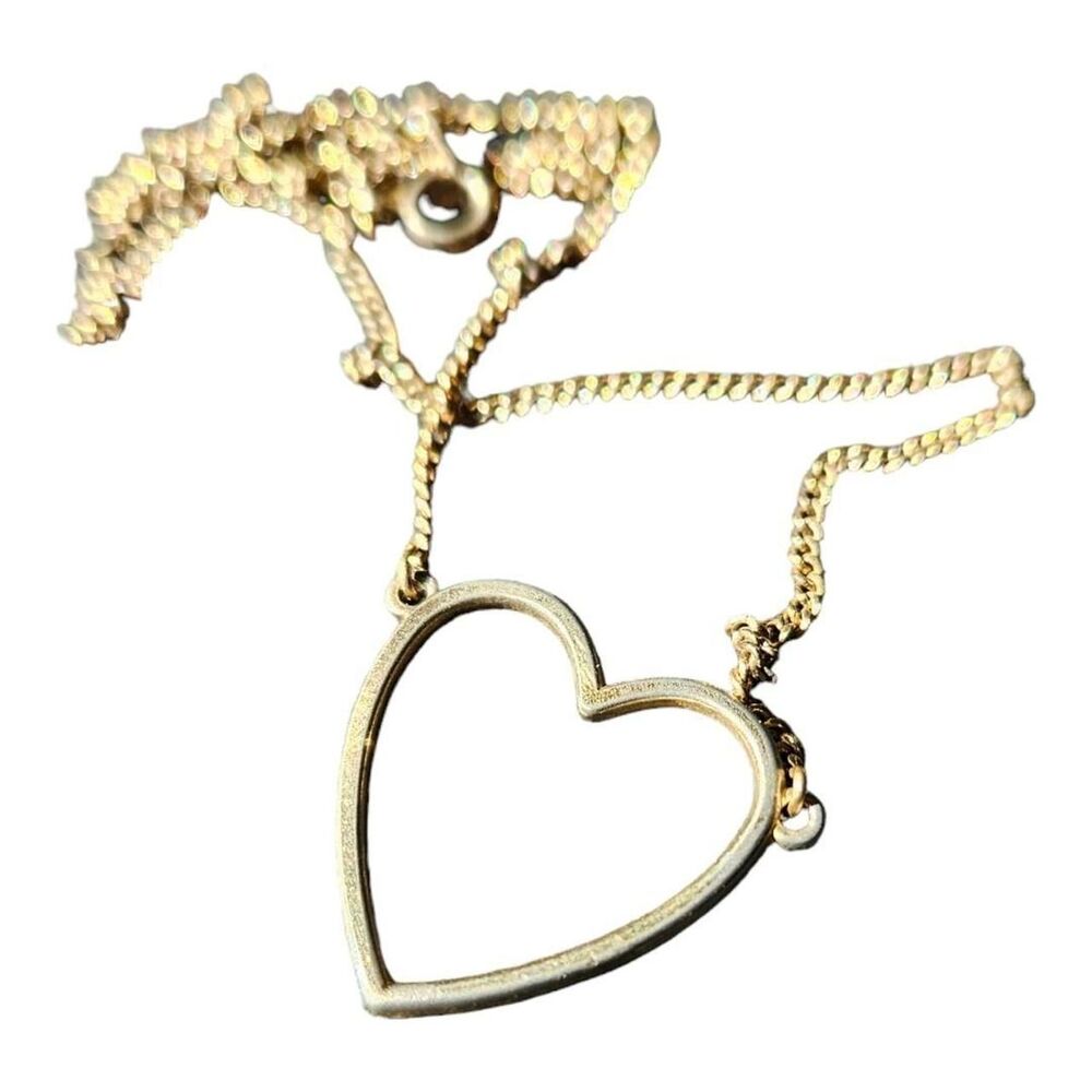 VTG Anson Gold Sterling Heart Necklace